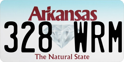 AR license plate 328WRM