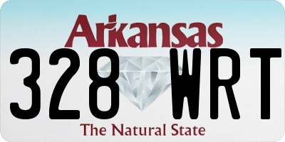 AR license plate 328WRT