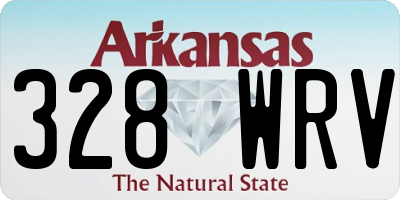 AR license plate 328WRV