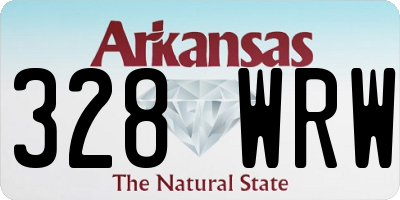AR license plate 328WRW