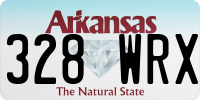 AR license plate 328WRX