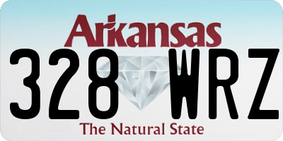 AR license plate 328WRZ