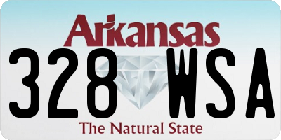 AR license plate 328WSA