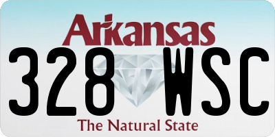AR license plate 328WSC