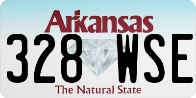 AR license plate 328WSE