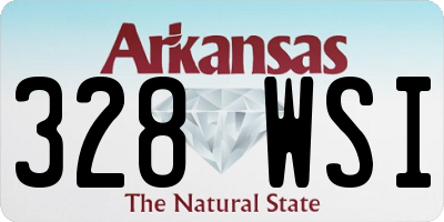 AR license plate 328WSI
