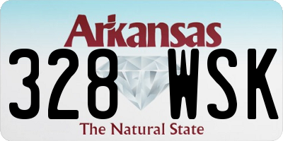 AR license plate 328WSK