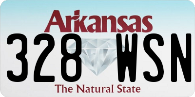 AR license plate 328WSN
