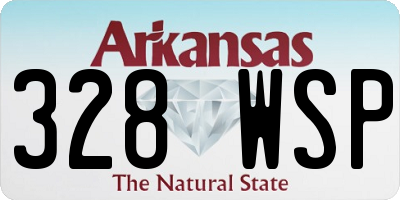 AR license plate 328WSP