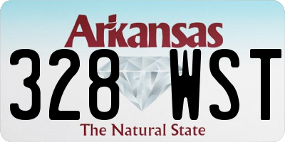AR license plate 328WST