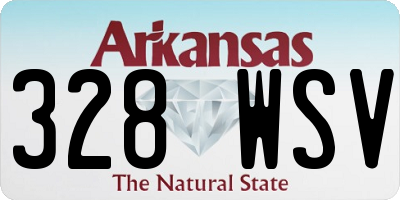AR license plate 328WSV