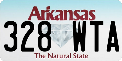 AR license plate 328WTA