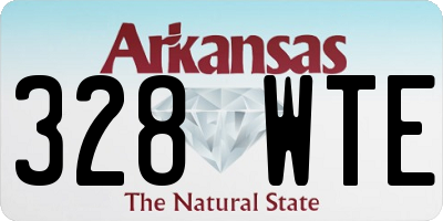 AR license plate 328WTE