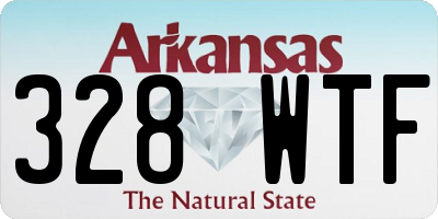 AR license plate 328WTF