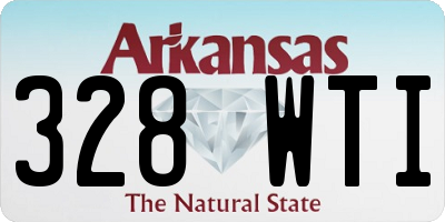 AR license plate 328WTI