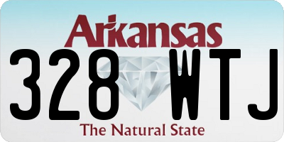 AR license plate 328WTJ