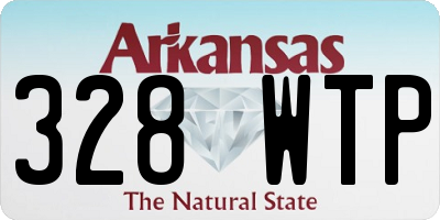 AR license plate 328WTP