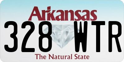 AR license plate 328WTR