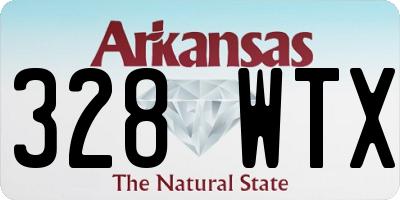 AR license plate 328WTX