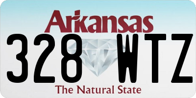 AR license plate 328WTZ