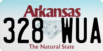AR license plate 328WUA