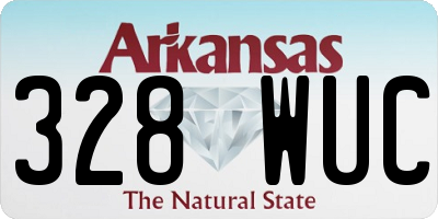 AR license plate 328WUC