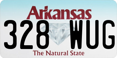 AR license plate 328WUG