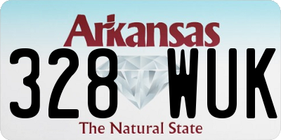 AR license plate 328WUK