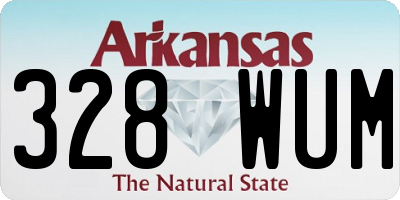 AR license plate 328WUM