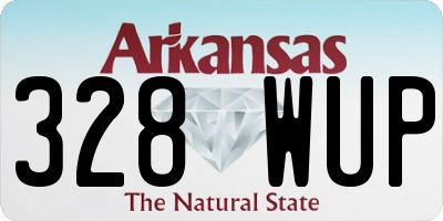 AR license plate 328WUP