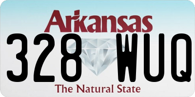 AR license plate 328WUQ