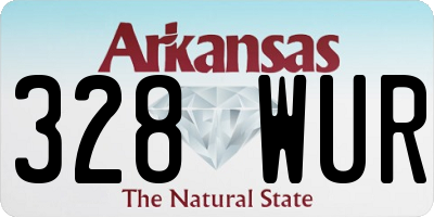 AR license plate 328WUR