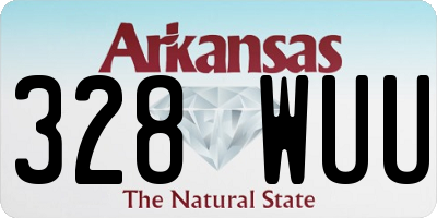 AR license plate 328WUU