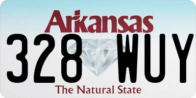 AR license plate 328WUY