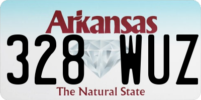 AR license plate 328WUZ