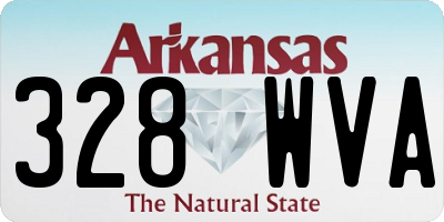 AR license plate 328WVA