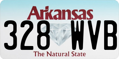 AR license plate 328WVB