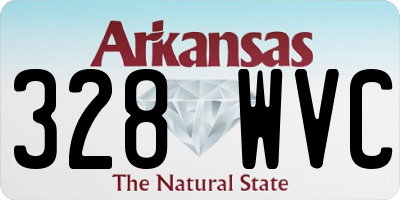 AR license plate 328WVC