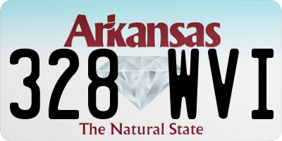 AR license plate 328WVI