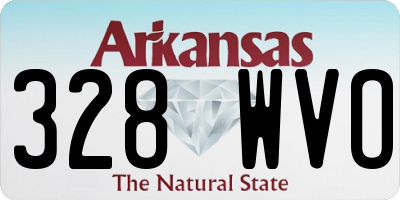 AR license plate 328WVO