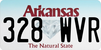 AR license plate 328WVR