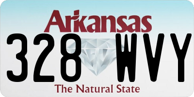 AR license plate 328WVY