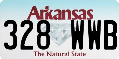 AR license plate 328WWB