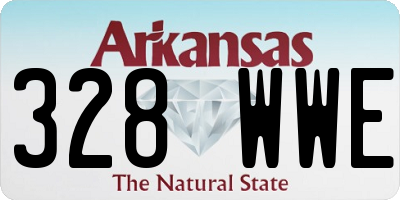 AR license plate 328WWE