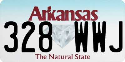 AR license plate 328WWJ