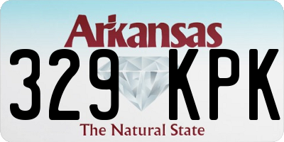 AR license plate 329KPK