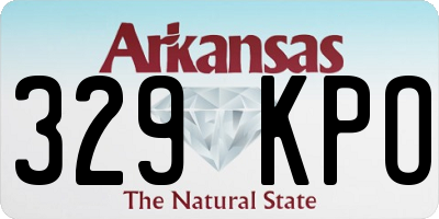 AR license plate 329KPO