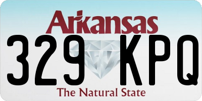 AR license plate 329KPQ