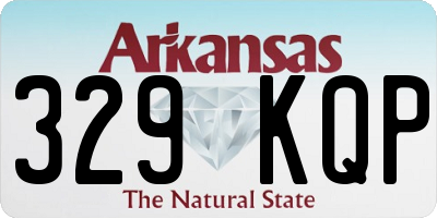 AR license plate 329KQP