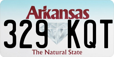 AR license plate 329KQT
